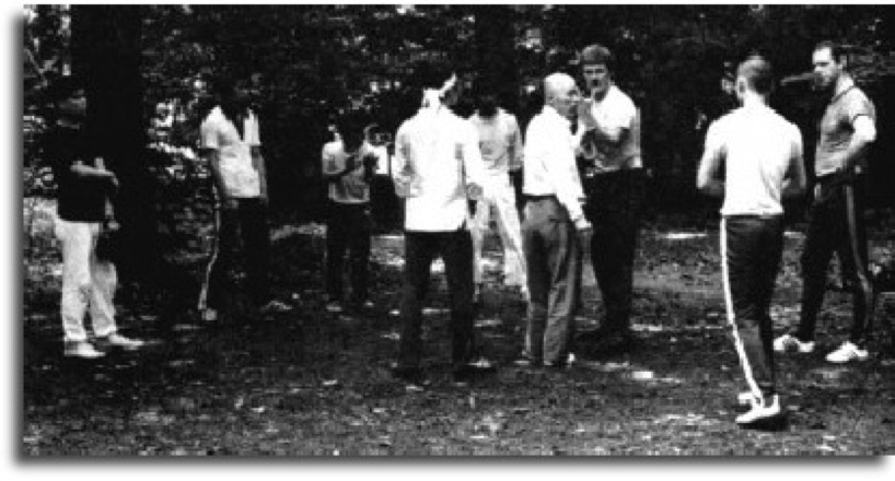 Jan Kallenbach training with Taikiken Meiji Jingu group.