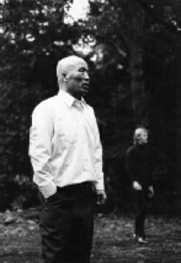 Master Kenichi Sawai sensei and Ron Nansink Meiji Jingu. 