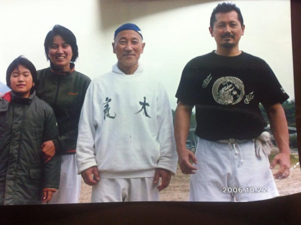 Naotake Shimamura Taikiken sensei with Sato Yoshimichi sensei.